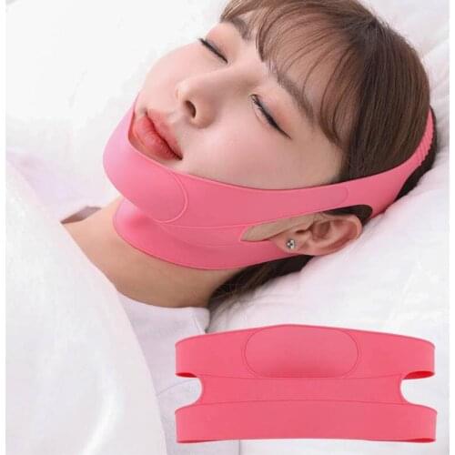 Silicone Face V Shaper Facial Slimming Bandage Relaxation Lift Up Belt Shape Lift Reduce Double Chin Face Thining Band Massage
