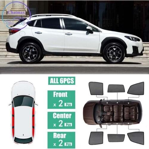 For Subaru XV 2018-2019 Window Sunshade UV Protection Ray Blocking Mesh Laser Block Black Net Yarn