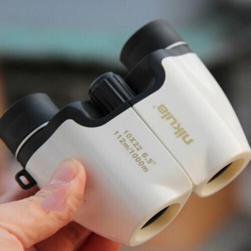 Zoom Telescope 10x22 Folding Binoculars with Low Light Night Vision for Outdoor Bird Watching Travelling Hunting Camping