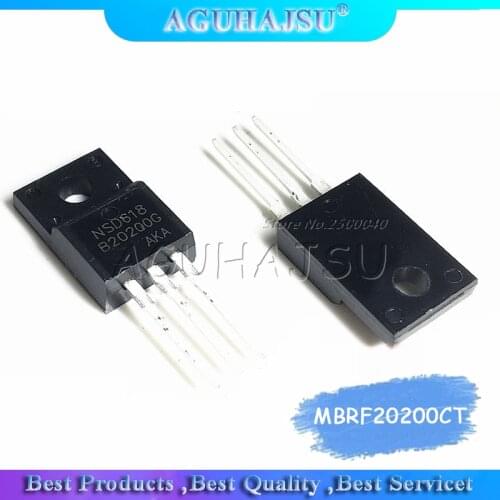 10PCS MBRF20200CT TO-220F MBRF20200 TO-220 20200CT 20A 100V TO-220 MBRF20200CTG