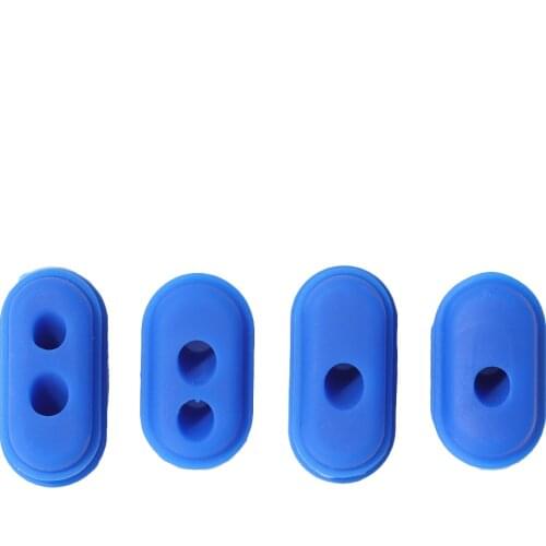 4pcs Battery Charging Port Dust Plug Case for M365 Pro Electric Scooter Blue Electric Scooter Battery Power Charger Line Cover