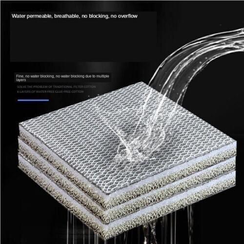 6D 6Layers Fish Tank Filter Sponge No Glue Foam Biochemical Cotton Aquarium Filtration Accessories