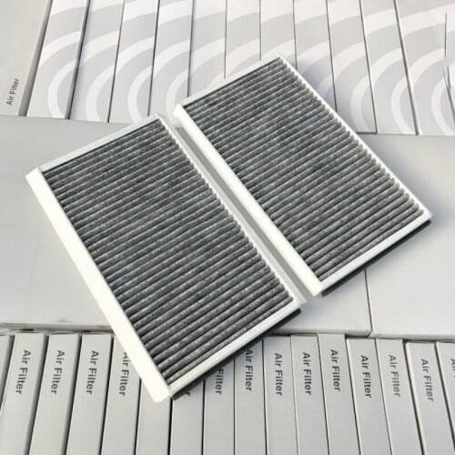1Pair Active Carbon Car Cabin Air Filter Suit for BMW 5 Series E60 E61 520 525 530 523 i545 OEM NO 64319171858