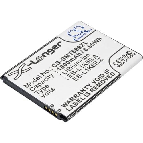 CS 1800mAh/6.66Wh battery for Samsung Galaxy S Blaze Q,Relay 4G,SCH-i415,SGH-T699,Stratosphere II EB-L1K6ILA,EB-L1K6ILZ