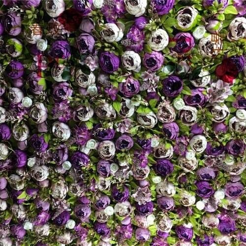 SPR Flower Wall Artificial Flowers Wedding Decoration Backdrop Silk Artificial Flower Wall
