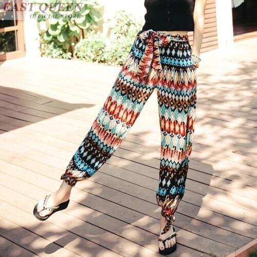 Hippie mexican boho 2019 long maxi beach summer pants clothing boho pants fashion chic beach trousers AA3533 A