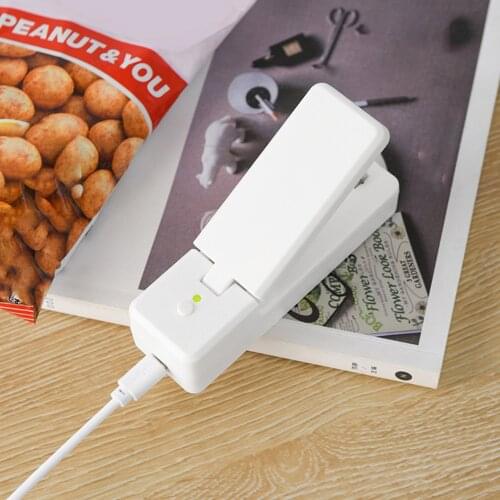 Hot Newest Mini Heat Sealer Food Packaging Small Size USB Sealing Machine Food Clip Heat Sealing Machine Kitchen Accessories