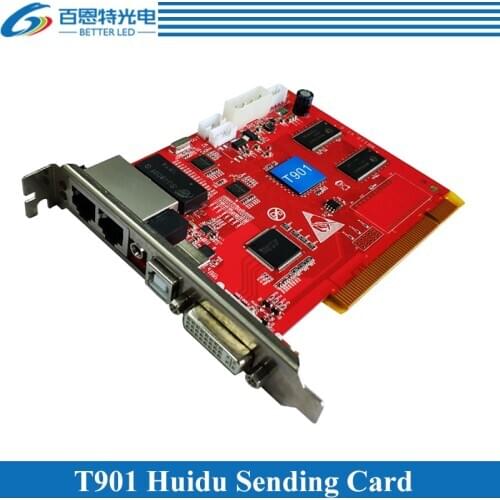 Huidu Synchronous Full Color LED Display Sending Card HD-T901, HD-T901B work with Receiving card