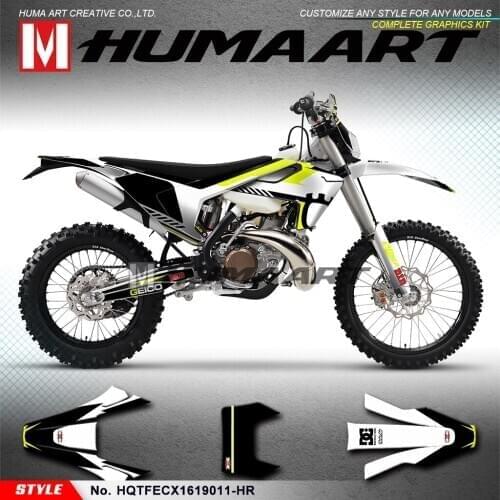 HUMAART Dirt Bike Graphics Custom Stickers Full Wraps Kit for TE FE TX FX FS TC FC 125 300 350 450 2017 2018 2019