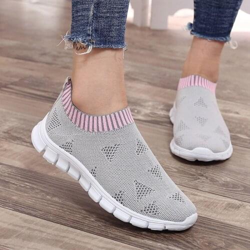 Women Shoes Fashion Socks Sneakers Women 2021 Basket Femme Vulcanize Shoes Sport Sneakers Woman Slip On comfortable