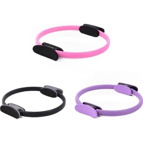 Unbreakable Pilates Ring Massage Double Handle Yoga Wheel Body Fitness Magic Yoga Circle Non-Slip Exercise Abdomen Chest