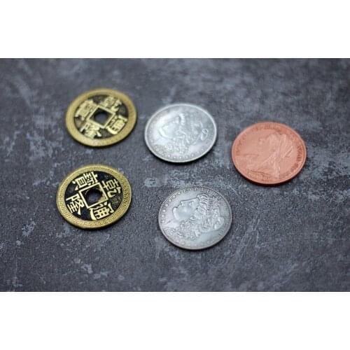 Copper Silver Brass Transposition Magic tricks magic props mentalism magic close up street Magia Toy,gimmicks