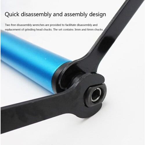 M89B Micro Pneumatic Air Pencil Die Grinder Kit Mini Pencil Polishing Engraving 5 Mm with Two Chucks 3mm 6mm Tools