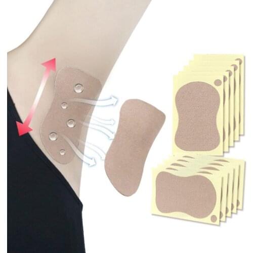 Underarm Sweat Pads for Clothing T-Shirt Anti Sweat Armpit Absorbent Pads Summer Deodorants Armpit Absorbent Pad Sticker Random