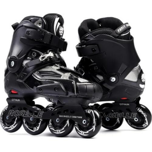 FSK igor slide KSJ Shadow Professional Slalom Inline Skates Carbon Fiber Roller Skating Shoes Sliding Free Skating Patines