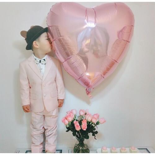 1pcs 75cm Valentines Wedding Happy Birthday Party Decorated supplies Large Colorful Heart-shaped Baby Shower Foil Balloons