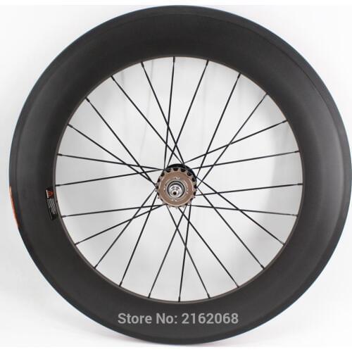 1pcs New 700C 88mm clincher rims Road Track Fixed Gear bike matt 3K UD 12K full carbon bicycle wheelsets 23/25mm width Free ship