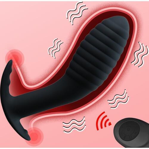 10 Speed Wireless Remote Anal Plug Dildo Vibrator Adult Sex Toys Prostate Massage Butt Plug Anus Pussy Masturbator for Men Women