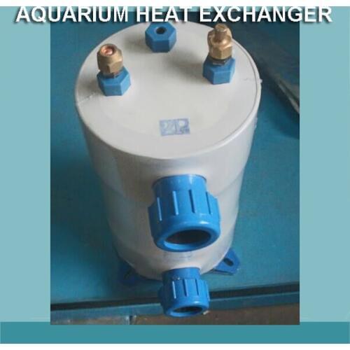 1HP seawater / salt water cooled heat exchanger aquarium seafood fish pond evaporator