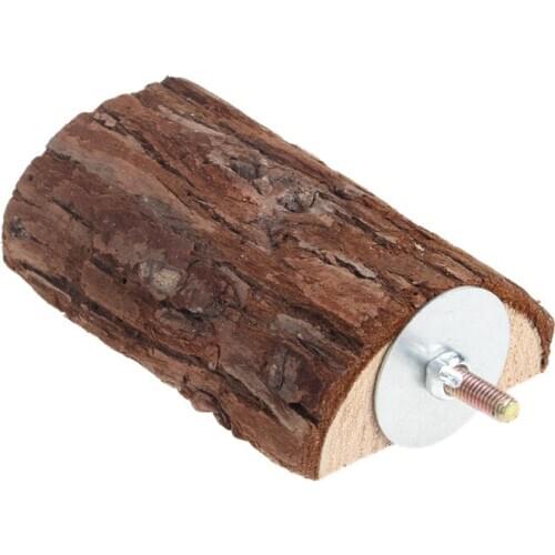 2020 New Pet Parrot Wooden Bird Cage Perches Stand Platform Parakeet Budgie Rat Play Toy