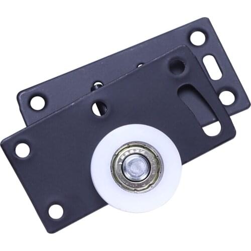 4Sets Sliding Door Wheels Rollers Pulleys Runners for Cupboard Wardrobe Cabinet Smoothly & Mute Nylon Wheels