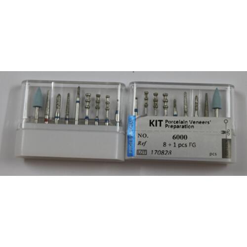 45 Pieces /Lot (5 Boxes) Dental Diamond Burs Kit Porcelain Veneers’ Preparation High Speed Diamond Bur Set Dentist Lab Tools