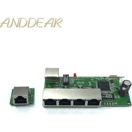 5-port Gigabit switch module is widely used in LED line 5 port 10/100/1000 m contact port mini switch module PCBA Motherboard
