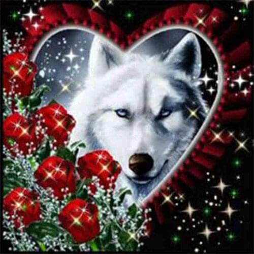 Full Square Round Diamond 5D DIY Diamond Painting "Animal Dog" Embroidery Cross Stitch Rhinestone Mosaic Painting Decor Gift