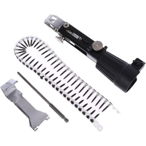 Automatic Power Drill Chain Nail Gun Adapter Screw Gun for Cordless Electric Drill Attachment Woodworking Tool