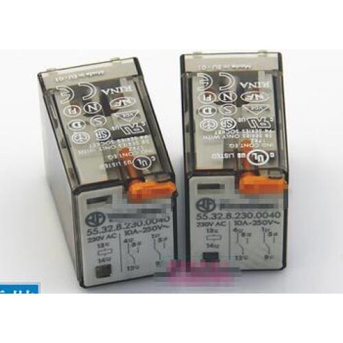 Free Shipping 2pcs/LOT 55.32.8.230.0040-230vac original Italian intermediate relay