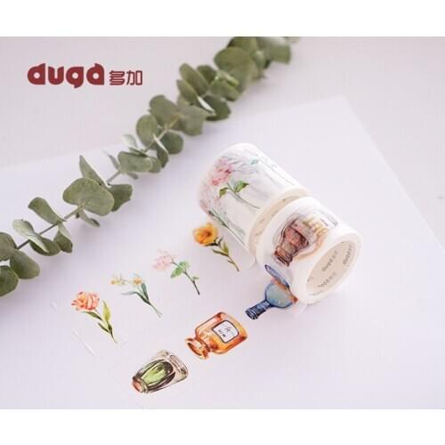 Flowers Vase Masking Tape DIY Scrapbooking Decorative Tape Paper Stickers Cute Washi Tape High Quality Stationery