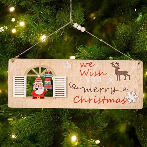 Merry Christmas Decorations For Home 2022 Ornaments Garland New Year Porch Sign Xmas Door Decor Hanging Cloth navidad Gifts