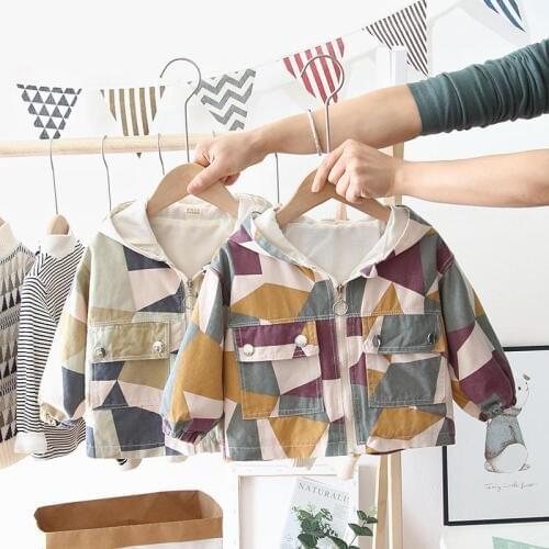 Children Jackets Autumn Spring Kids Outerwear Coats Cute printe Cartoon Jackets For Boys Baby Boys Girls Windbreaker 0-4 YEARS