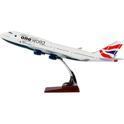 TANG DYNASTY (TM) 47CM Boeing B747-400 British Airways Harz Flugzeugmodell Flugzeug Spielzeug Flugzeugmodell