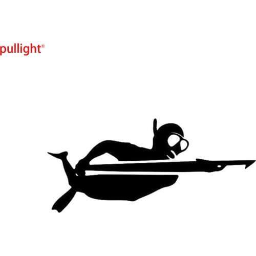 Hot Sell Fashion Fork Gun Hunting Fishing Sticker Divers Dive Vinyl Decal Car Stickers