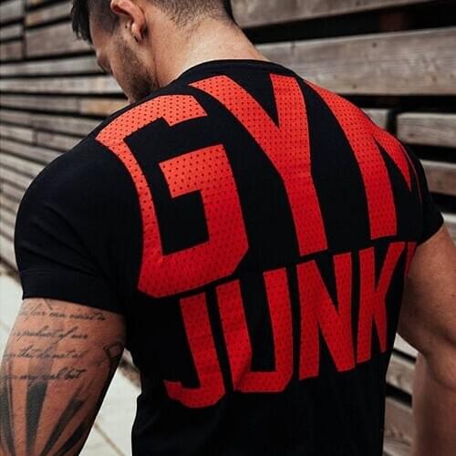2020 Mens Summer Printed monogram Sports casual Short sleeve T-shirt Running gym training stretch tights