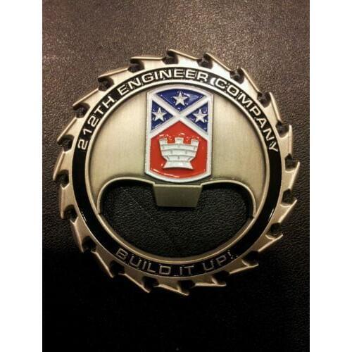 Low price custom 3D Bottle Opener Challenge Coin hot sales custom metal coins bottle opener cheap round metal opener bottle