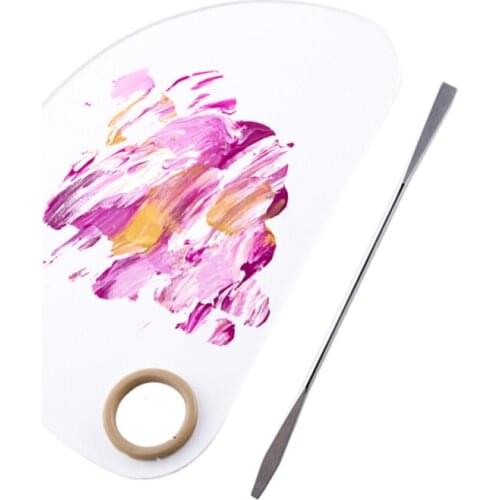 1 Set Acrylic Paint Palette Transparent Clear Gouache Artist Paint Mixing Palette Easy Cleanup for Oil Watercolour Painting Tool