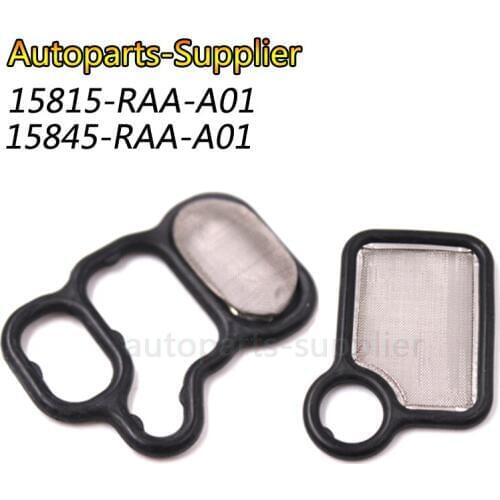 A Pair Solenoid Gasket Spool Valve Filter For Honda Accord RDX CR-V Element For Acura 15815-RAA-A01 15815-RAA-A02 15845-RAA-A01