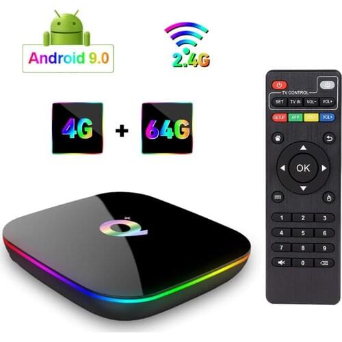 Q Plus Smart TV Box Android 9.0 6K 2.4G Wifi Allwinner H6 4GB RAM 32GB/64G ROM Quad Core Set Top box VS X96 MINI H96 X96 MAX