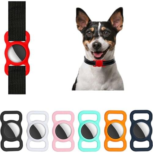 Dog AirTag Pet Silicone Protective Case for Apple Airtag GPS Finder Dog Cat Anti-Lost Tracking Collar Pet Accessories