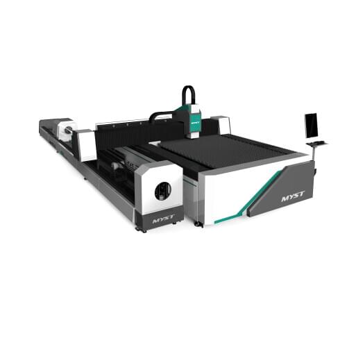 Machine cutting tube and sheet fiber laser cutter