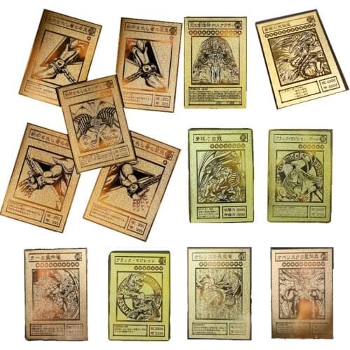Yu-Gi-Oh! Metal Card Gold Blue Eyes White Dragon Ultimate Dragon Complete Collection Card Childrens Toy Commemorative Gift