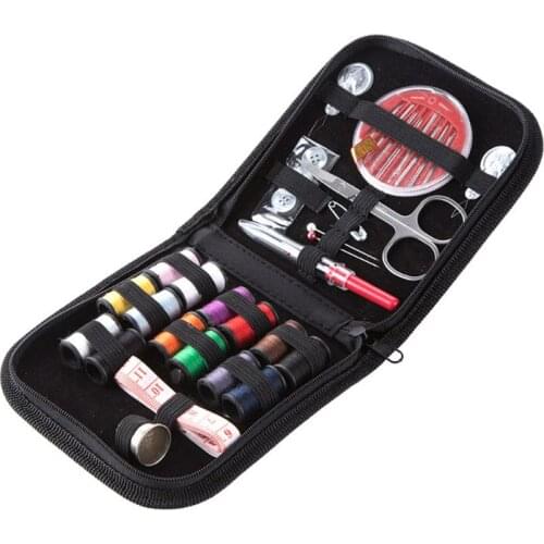 10 Pcs Compact Portable Sewing Kit Set Handicrafts DIY Tools for Tailor Family Beginner Travel and Emergency Use Hand
