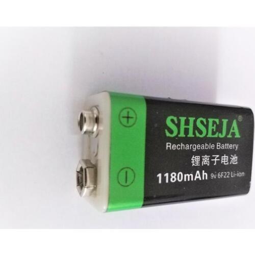 100% 9V 3PCS 9V Battery 1180mAh micro USB Rechargeable Lipo Battery 9V Battery