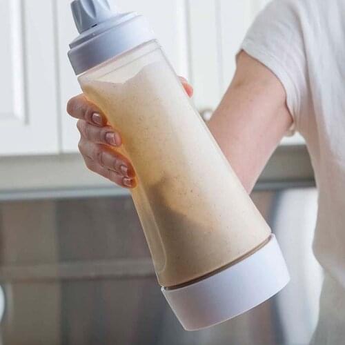 1000mL White Hand Batter Dispenser Batter Mixer Bottle Cupcake Pancake Crepe Batter Dispenser Household Kitchen Accessories