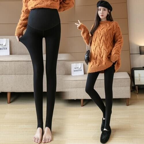 2033# Maternity Pants Spring Autumn Elastic Waist Belly Support Pants Maternity Leggings Maternity Trousers