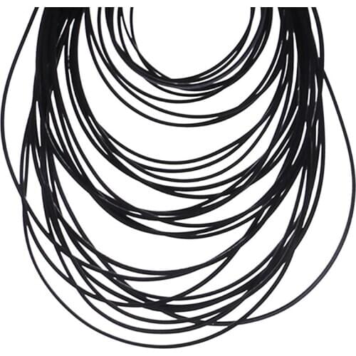 5-130MM Universal 1mm width square Rubber Belt Mix Cassette Tape Machine 25 pcs 270B