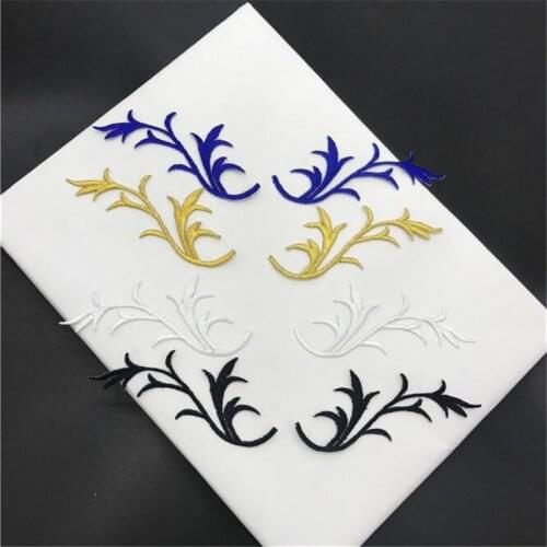 5pairs/bag 8.5X4cm Hot-fix Baroque Garments Lace Applique Flower Floral Motif Venise Venice Lace Applique DIY Accessory BJ0465