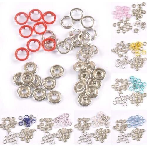 9.5mm 18color Metal Prong Snap Buttons For Clothes Baby Romper Buckle Snap Fasteners Press Studs Poppers 20sets(4pcs 1set) c2230